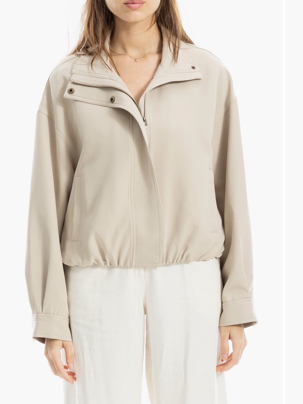Max Studio Bubble Hem Jacket